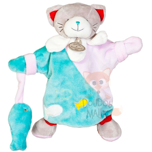  eurekadids marionnette chat rose bleu poisson 